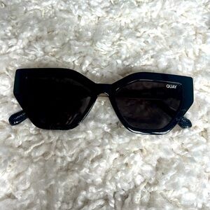 Quay Australia Black Cat-Eye Sunglasses